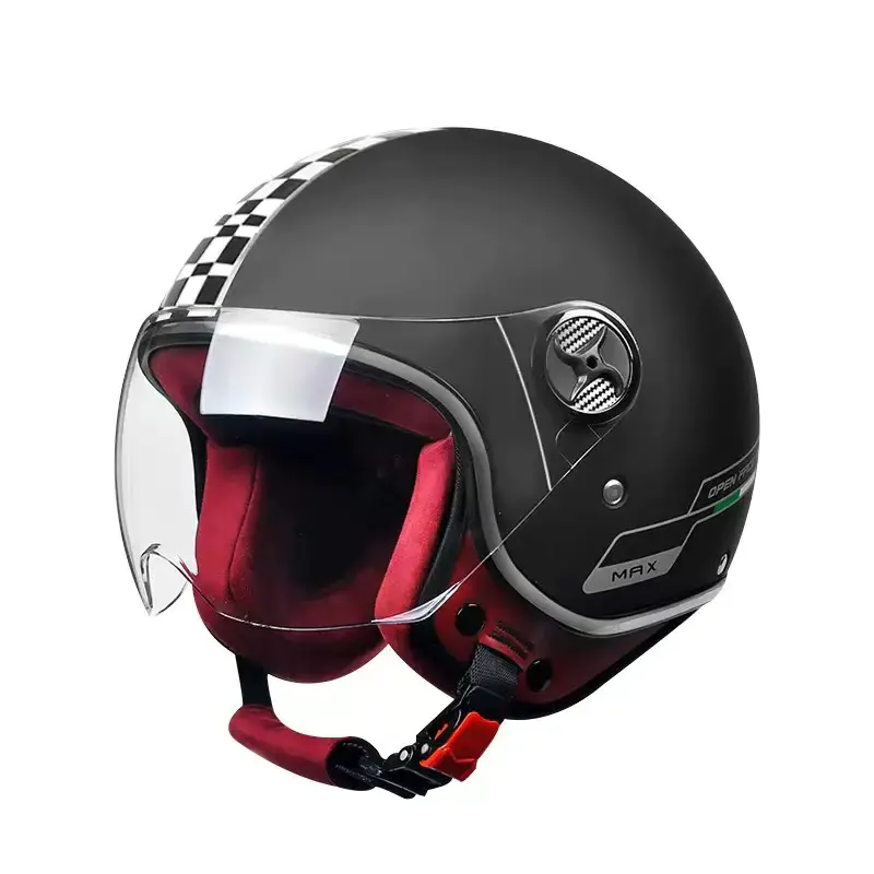 519 Retro Half Face Motorcykelhjälm ABS Motocrosshjälm