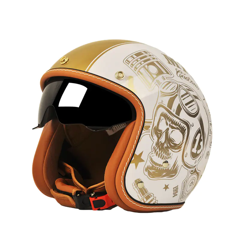 MT901 DOT Certified Retro Open Face Motorcykelhjälm Motocrosshjälm