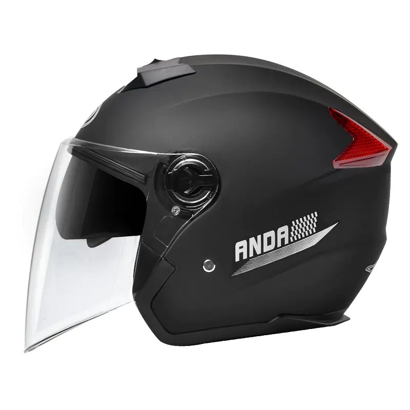 719 dubbla visir Open Face motorcykelhjälm motocrosshjälm