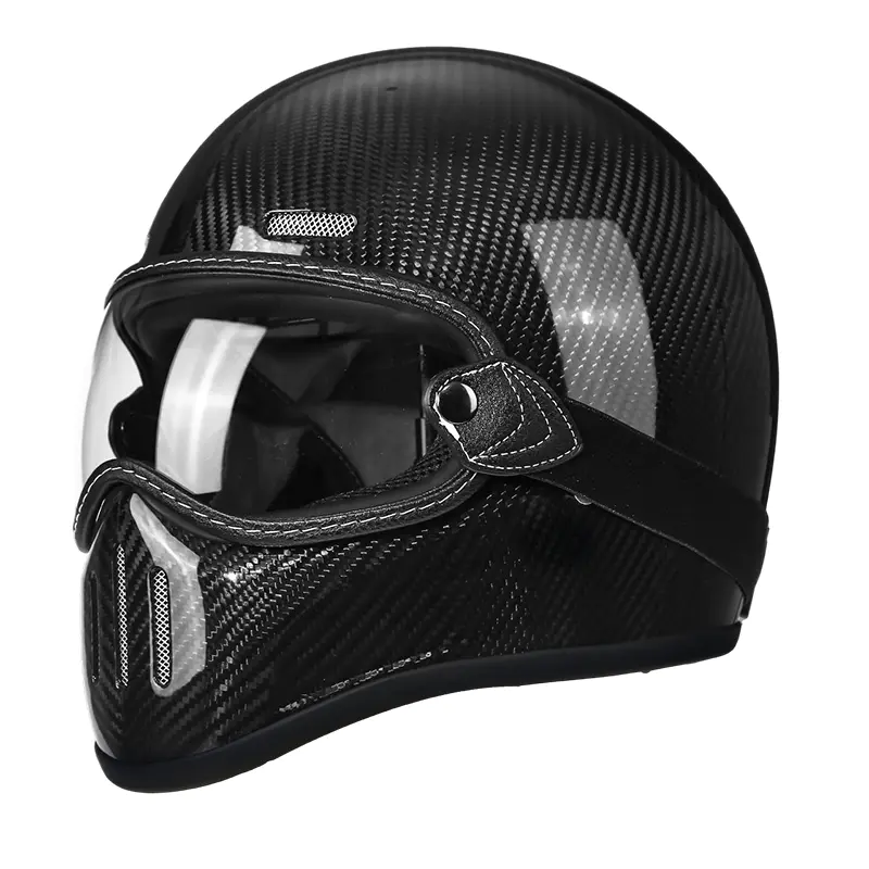 MT801 kolfiber helmask motorcykelhjälm motocrosshjälm
