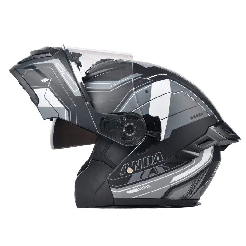 102 Flip Up motorcykelhjälm dubbla visir motocrosshjälm
