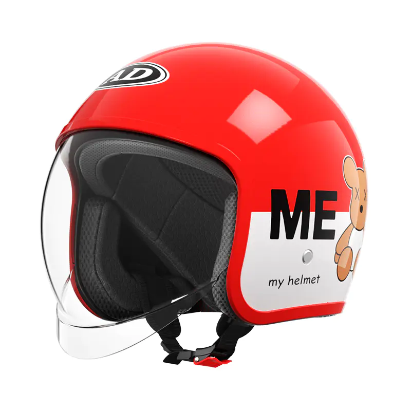 FG06 Kids Retro Open Face motorcykelhjälm ABS Mountain Off Road hjälm