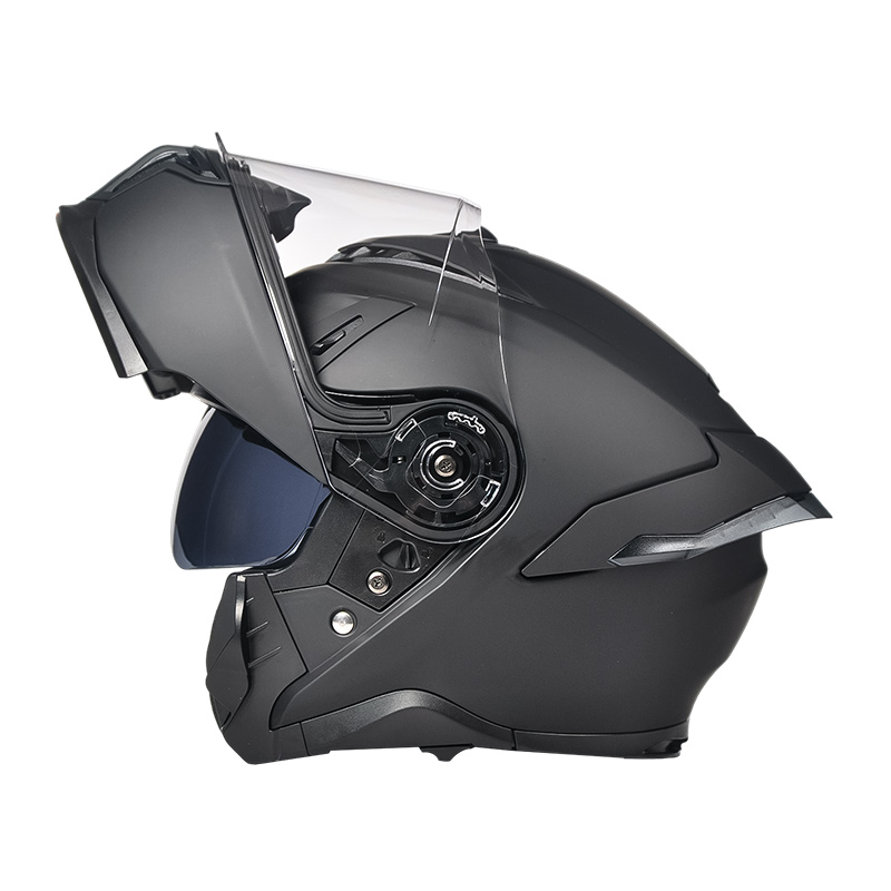 LP001 Dubbla Visors Flip Up Motorcykelhjälm Motocross Modular Helmet